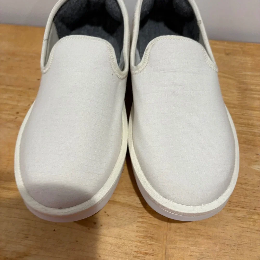 Allbirds‎ Wool Lounger Slip On Shoes Womens White Size 6 Comfort Casual Sneakers